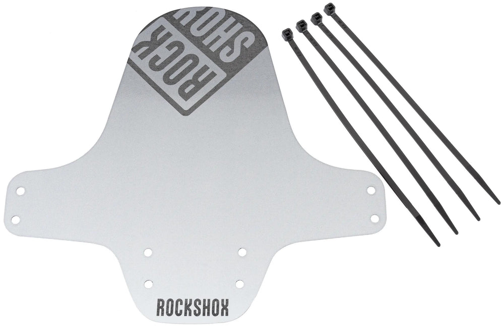 Rockshox steekspatbord fender clip-on fender rs bl. sil.white gr. bl.logo