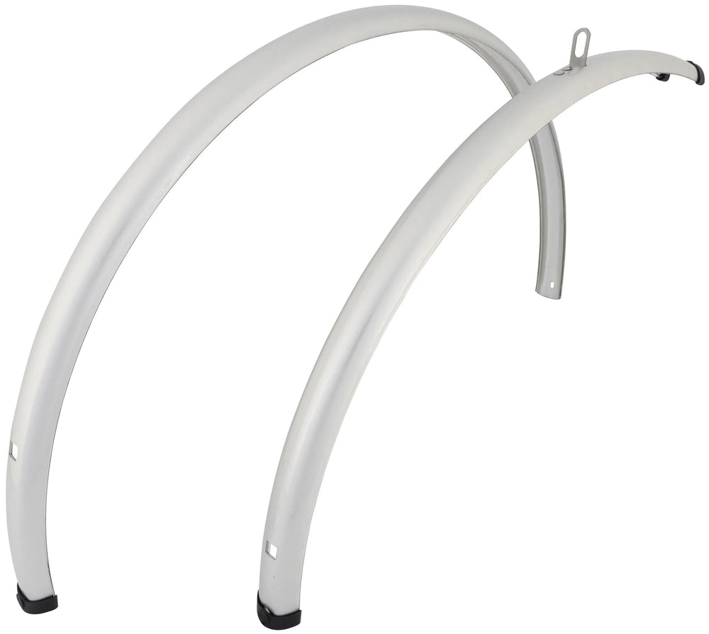 Contec spatbordset splash protect ct fender splash prot. 28 35mm silver shiny