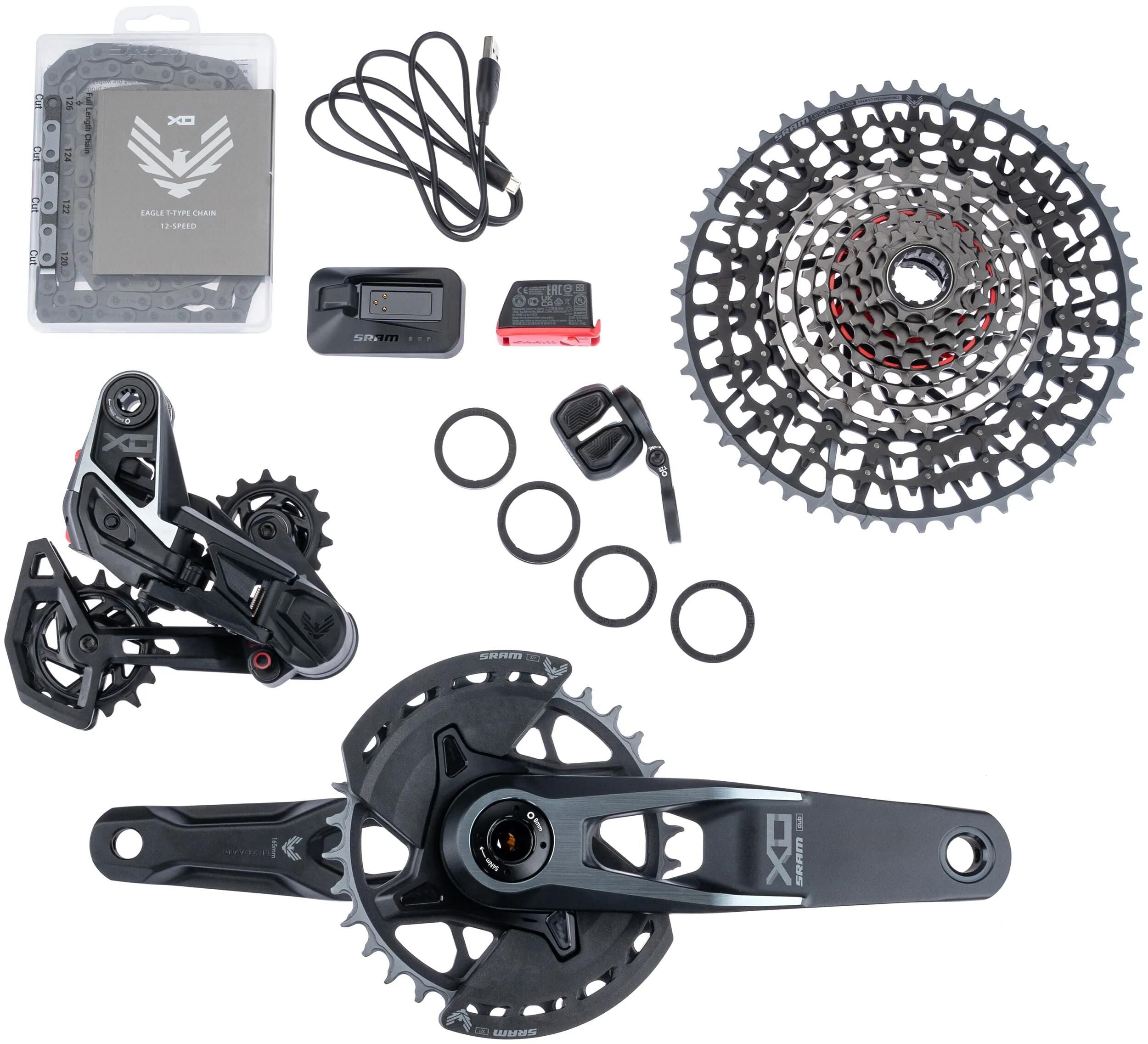Sram schaltgruppen-set x0 eagle axs transmission groupset x0 eagle axs tt 165 mm 32 z. v2