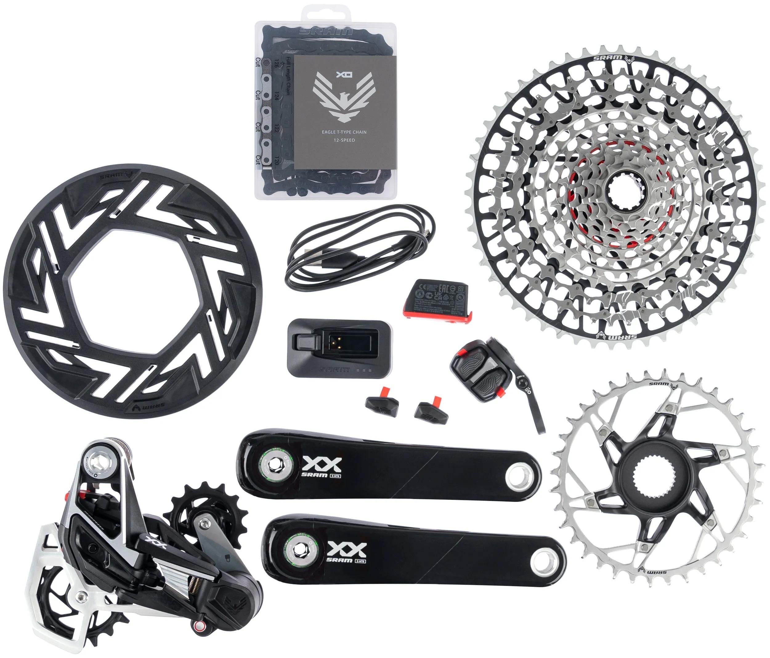 Sram schaltgruppen-set xx eagle axs transmission e-bike set xx eagle axs tr. e-bike 165mm 36t