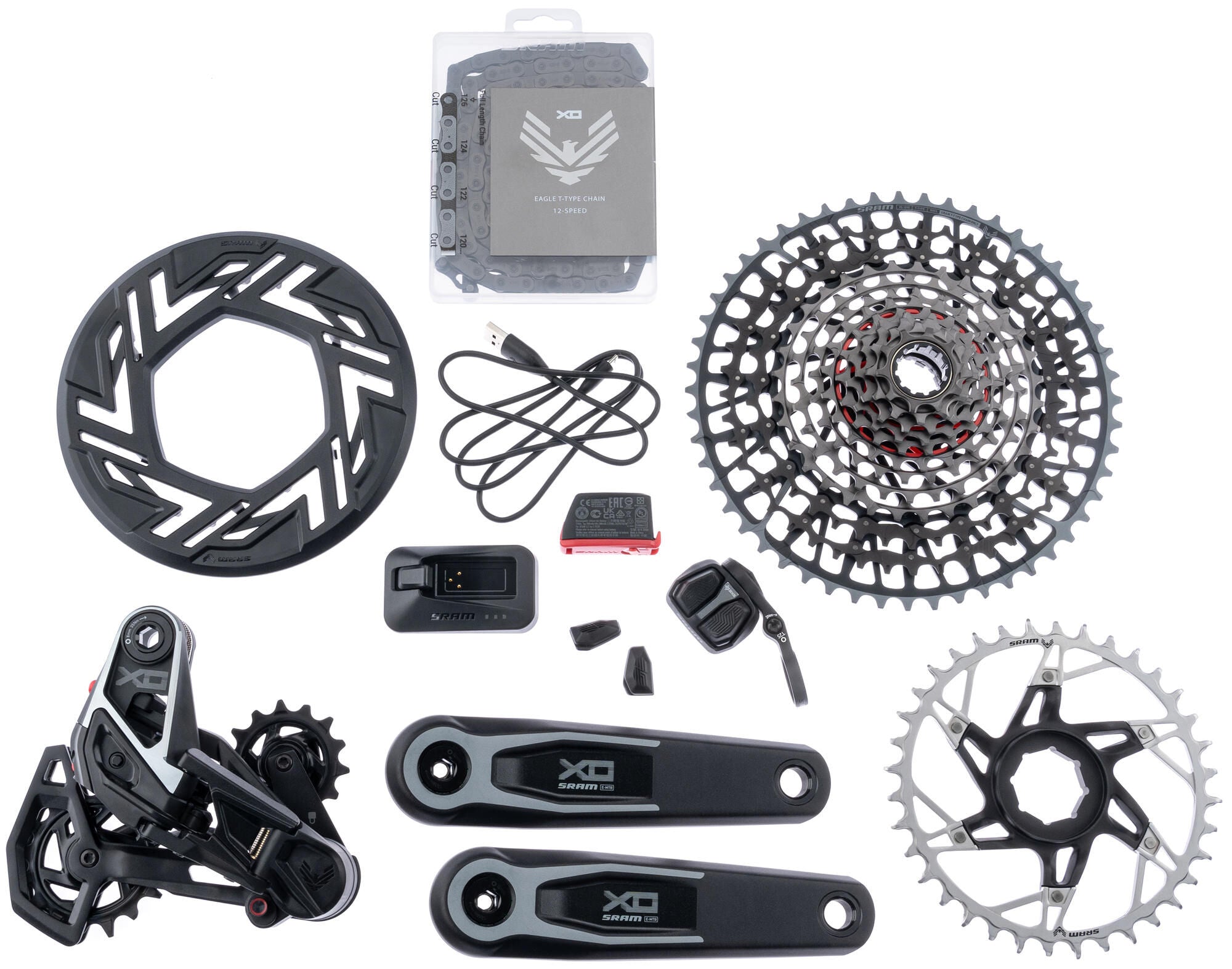 Sram schakelgroep-set x0 eagle axs transmission e-bike set x0 eagle brose axs tm 160mm 36z isis