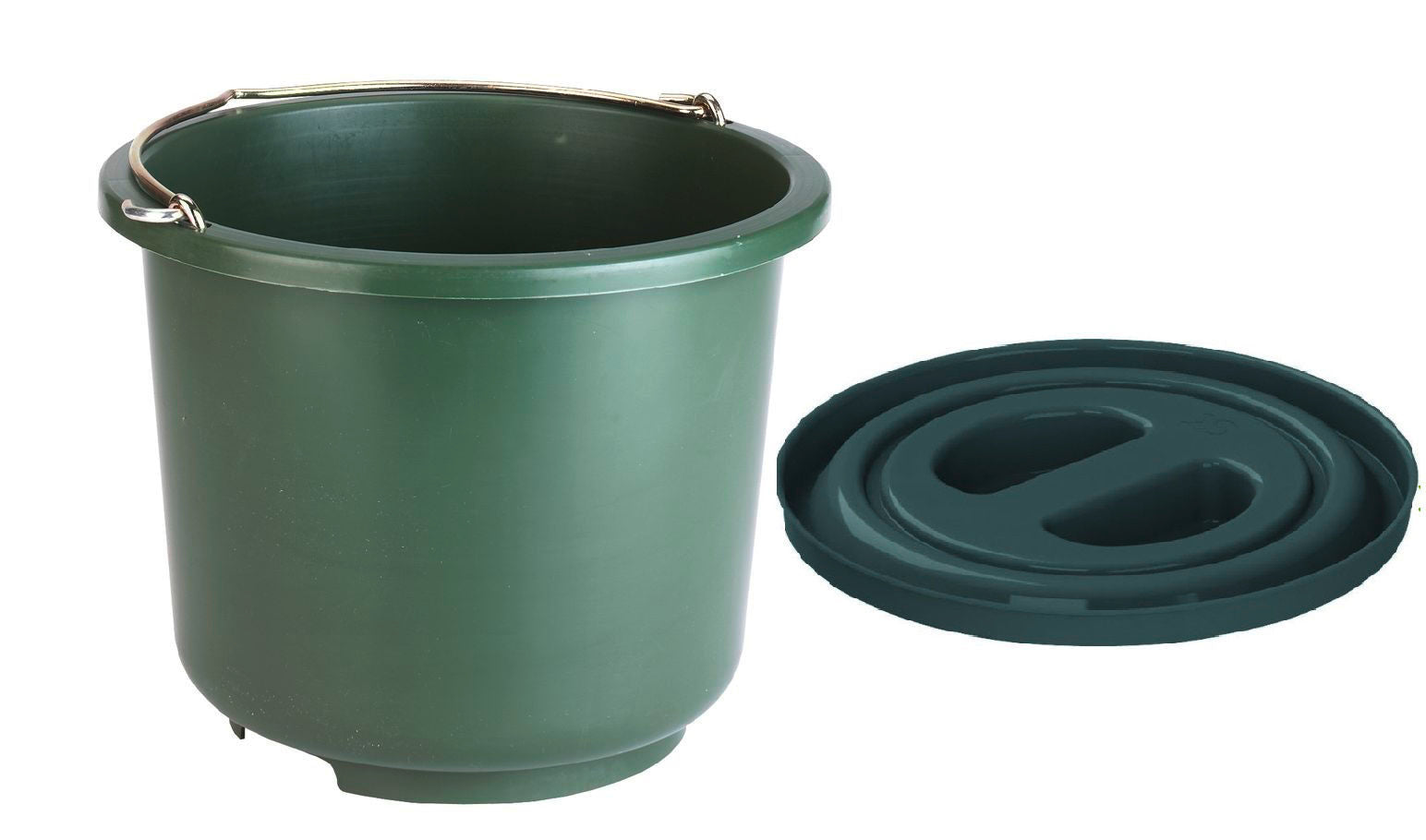 Abi emmer stalbouw stel kunststof groen 12l