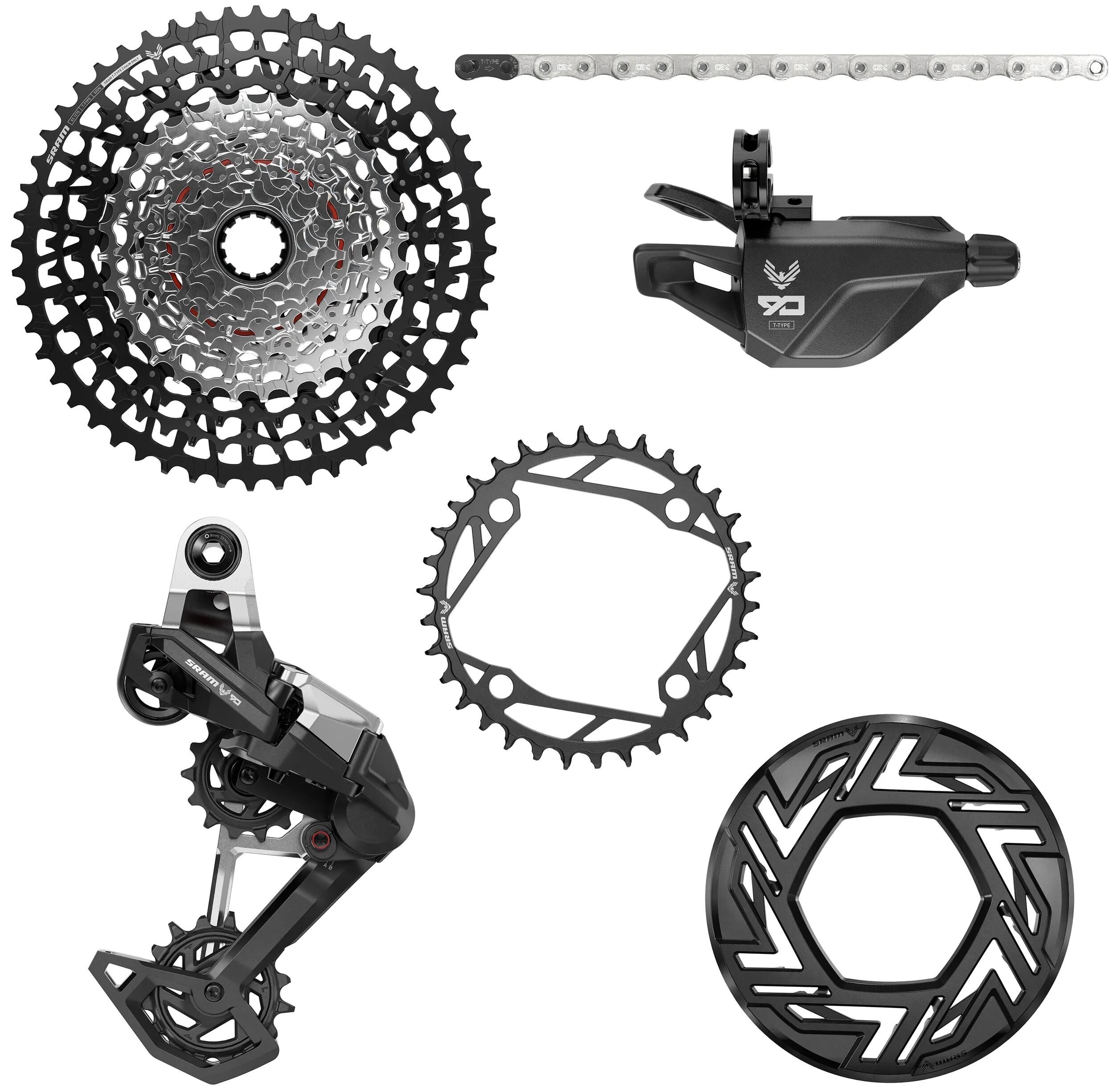 Sram schakelgroep-set eagle 90 transmission e-bike shifting group set t eagle 90 e-mtb bcd