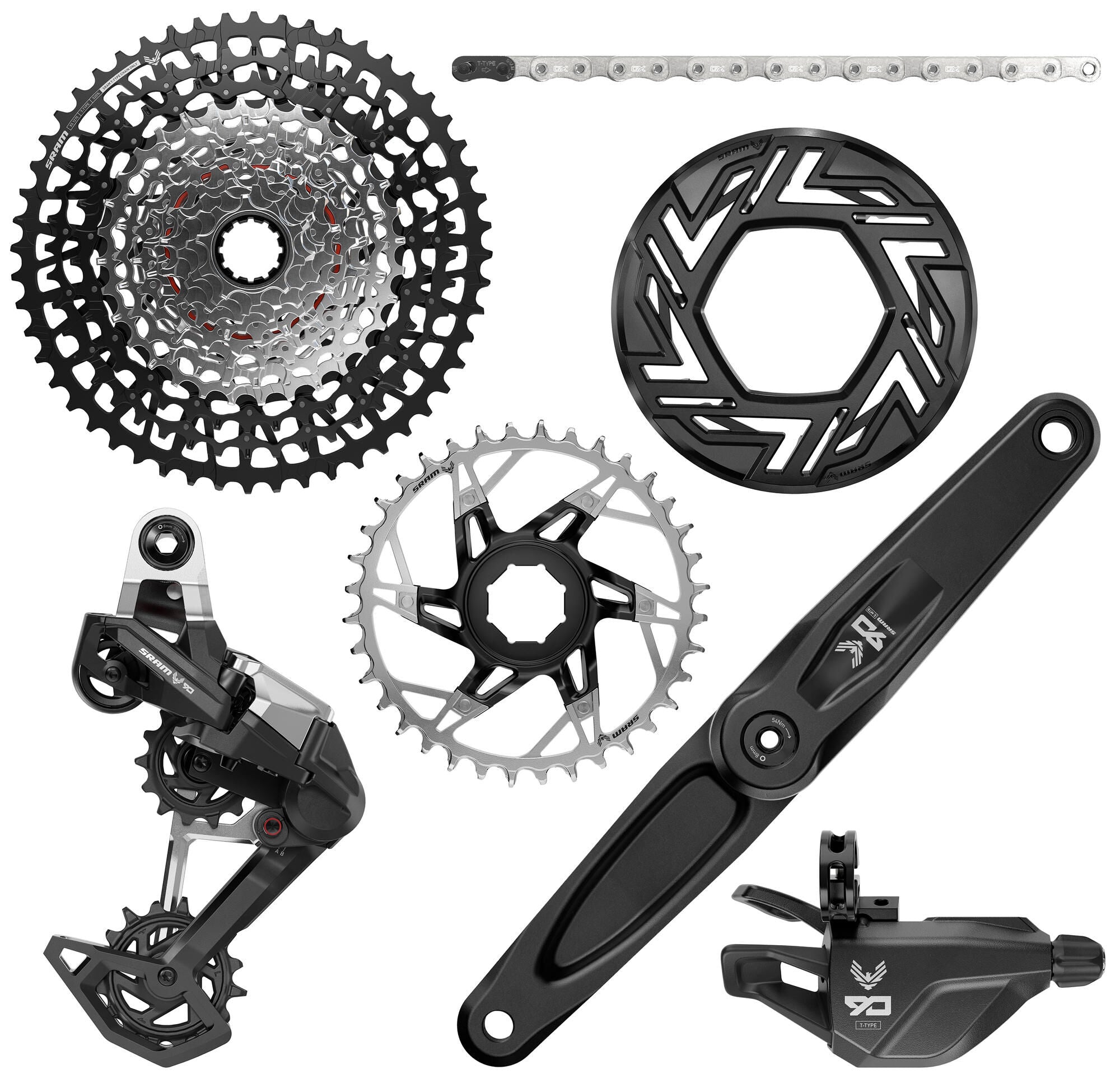 Sram schakelgroep-set eagle 90 transmission e-bike shifting group set t eagle 90 brose 170 mm
