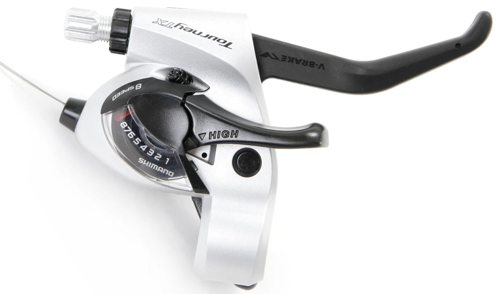 Shimano schakel- remhendel tourney tx st-tx 800 shim.shift br.lever tour. tx800 8sp 2f sil.