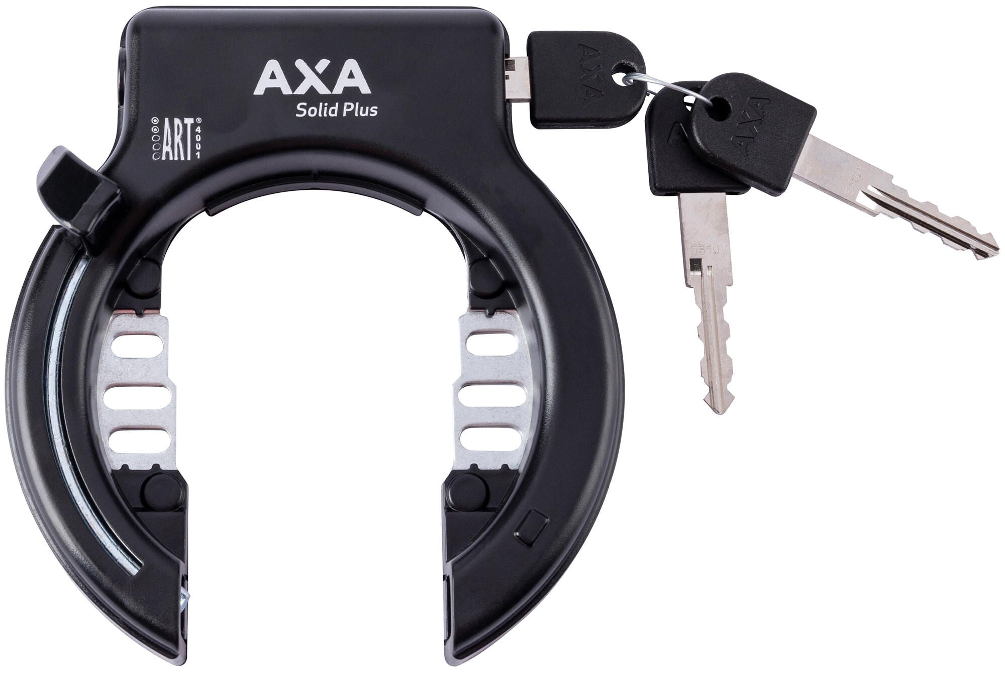 Axa ring- en accuslot set solid plus frame+bat.lock set solid plus long key
