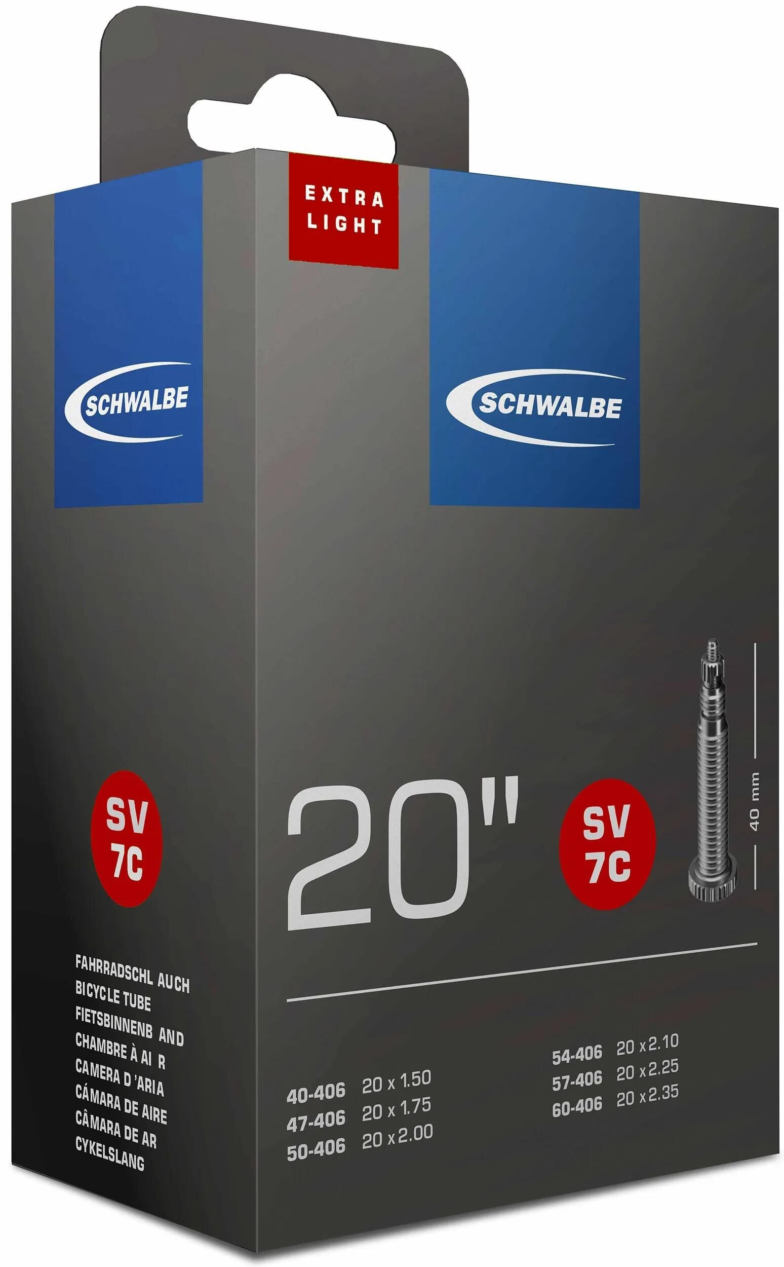 Schwalbe Binnenband FV SV7C 20 x-licht 40 60-406