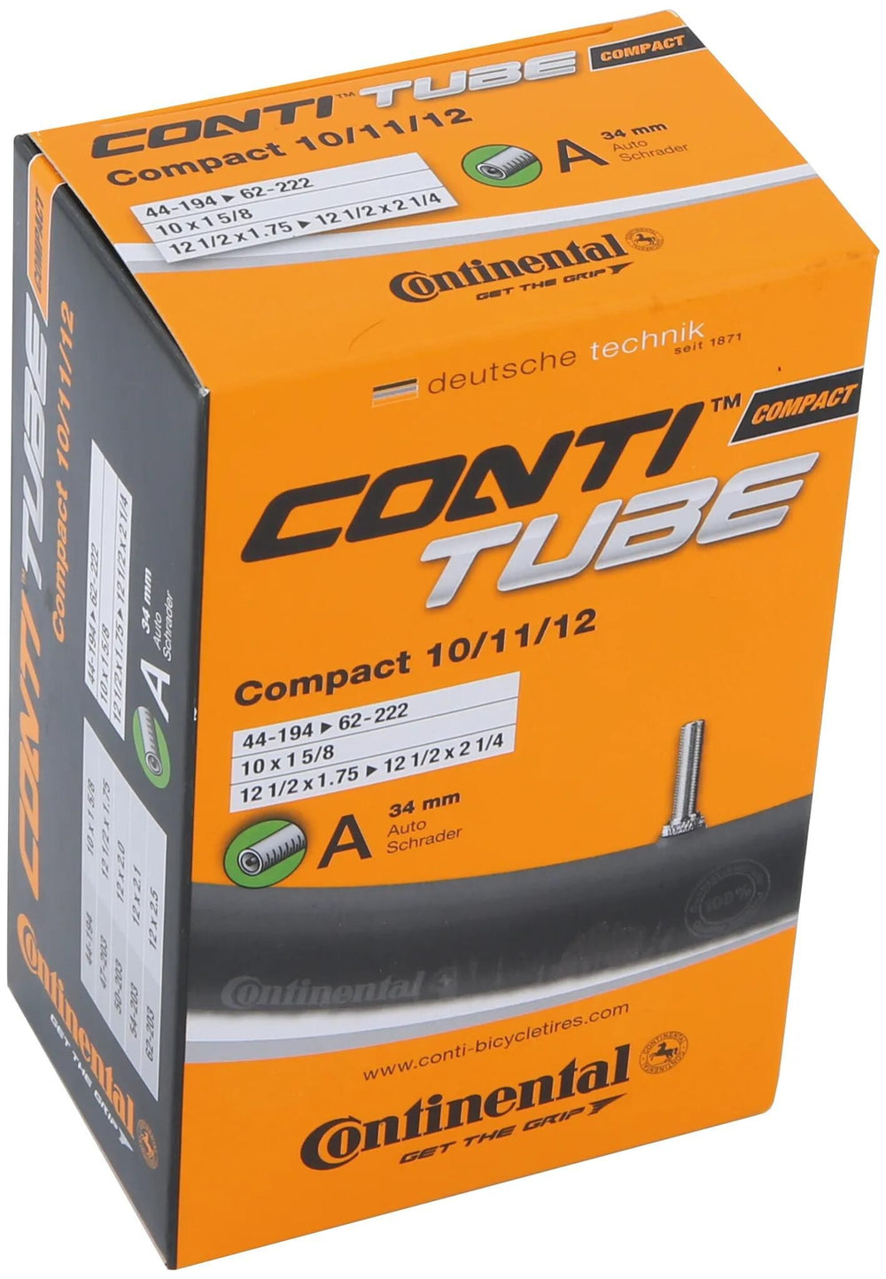 Continental binnenband compact 10 11 12 conti tubes compact 10-12 44 62-194 222 a34
