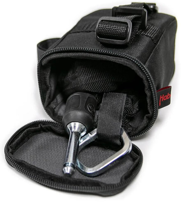 Haberland tas bag black loose chain, buckle faste