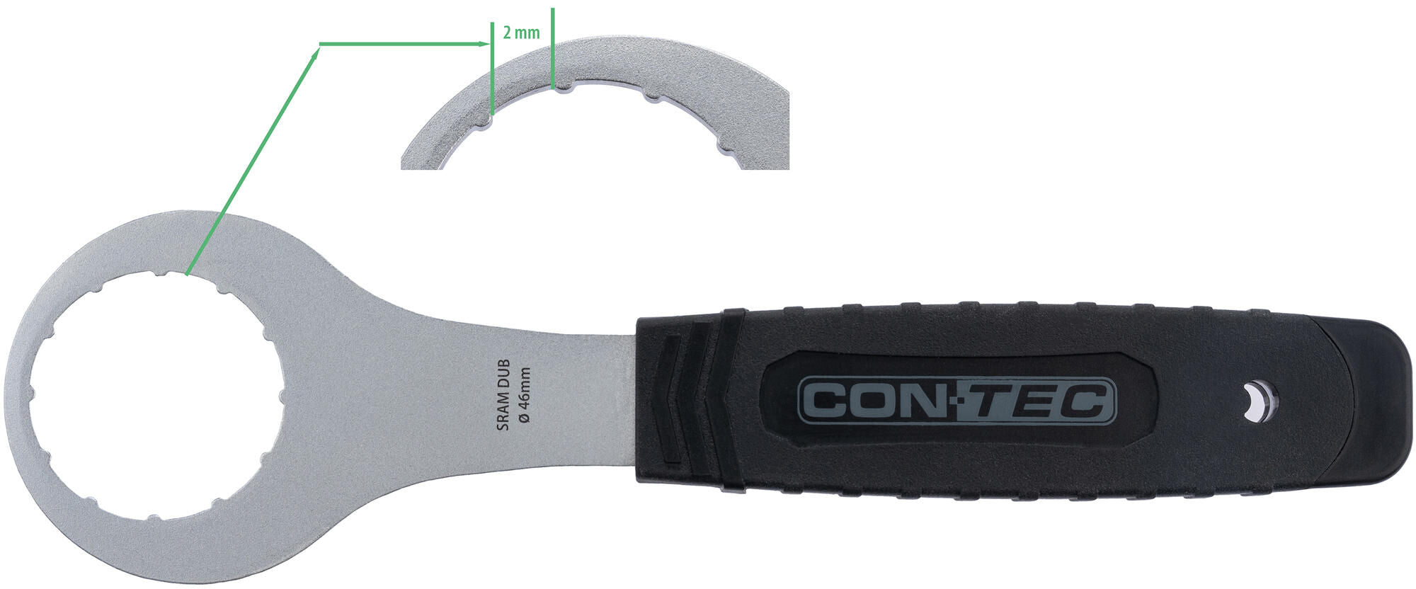 Contec bracketset afnemer tfp-170 ct bot.bracket puller tfp-450 sram dub 2mm