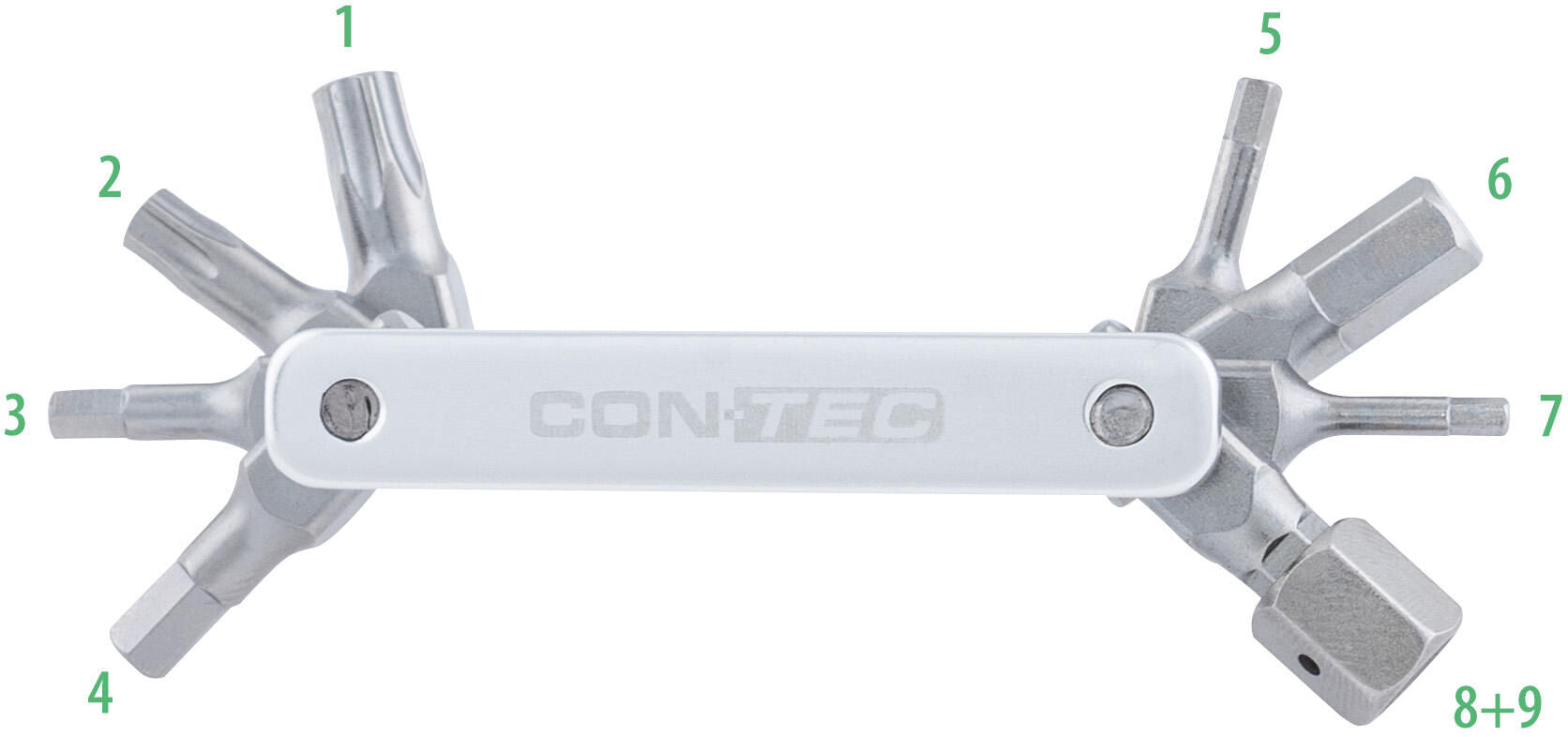 Contec multifunctioneel gereedschap tfr - buster 9 ct multitool tfr-buster 9 9 functions silver
