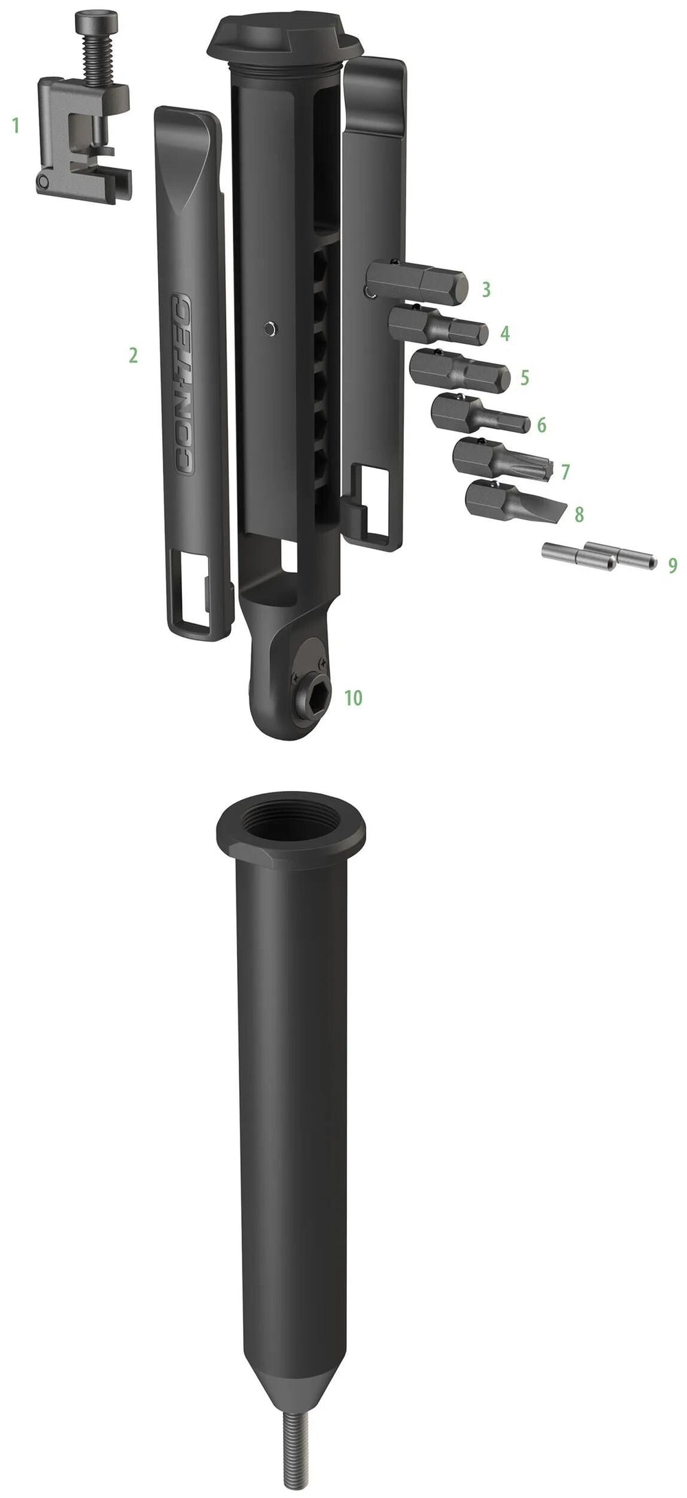 Contec multifunktionswerkzeug treasure fork ct multitool treasure fork 10 functions