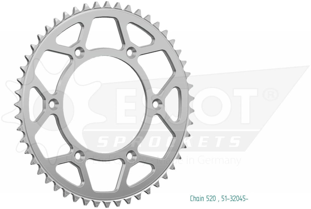 Esjot chain wheel 520 48z alu silver