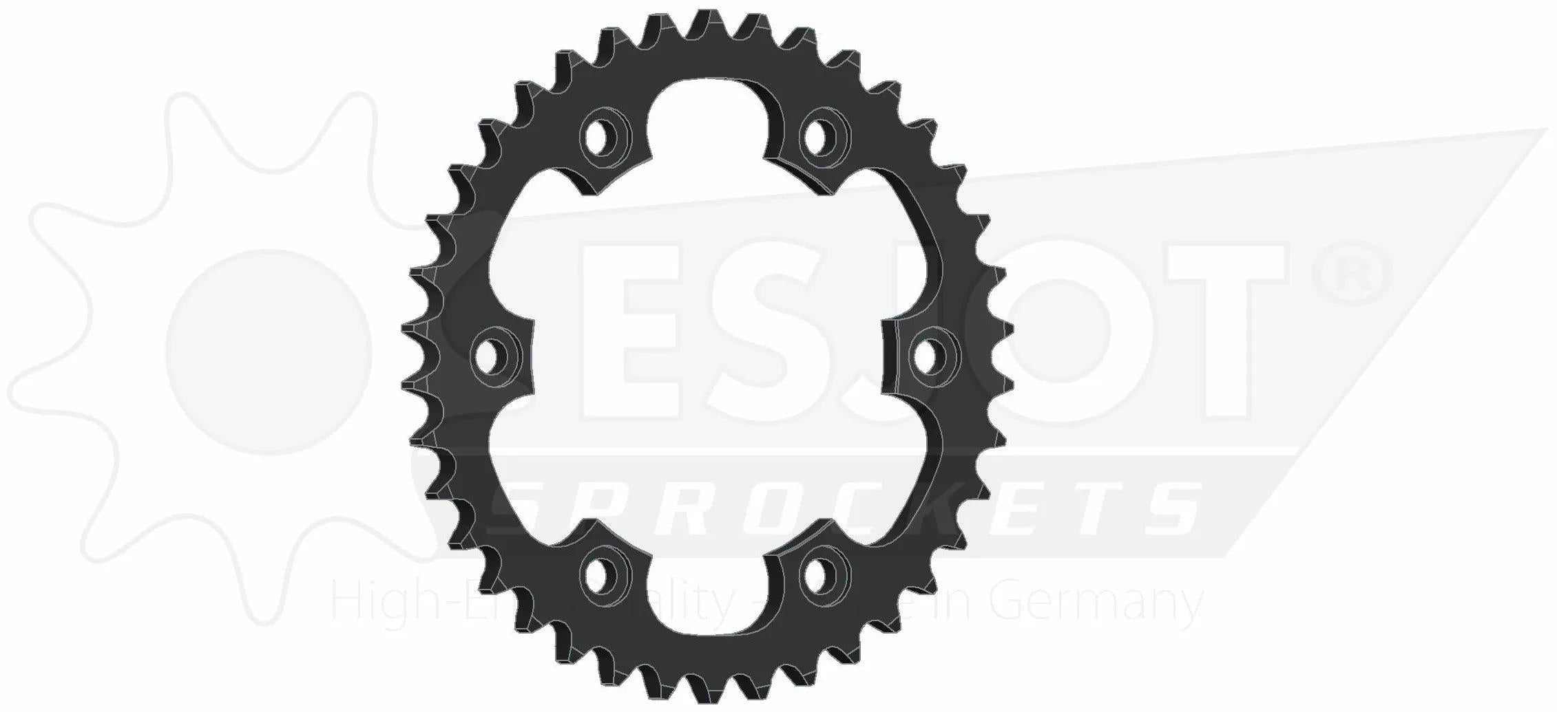 Esjot chain wheel 530 38z steel black