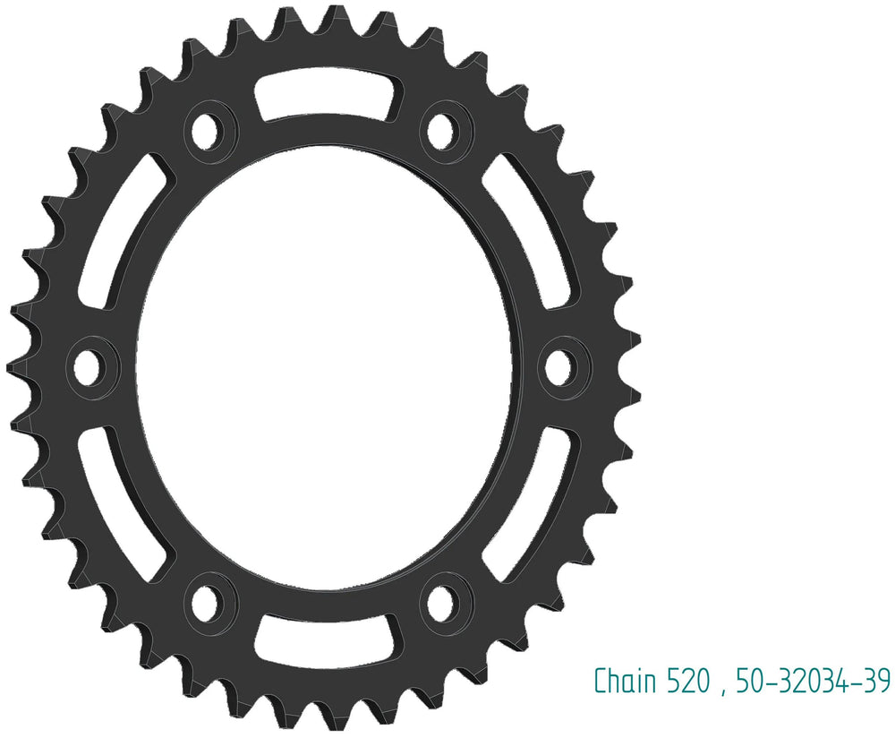 Esjot chain wheel 520 40z steel black