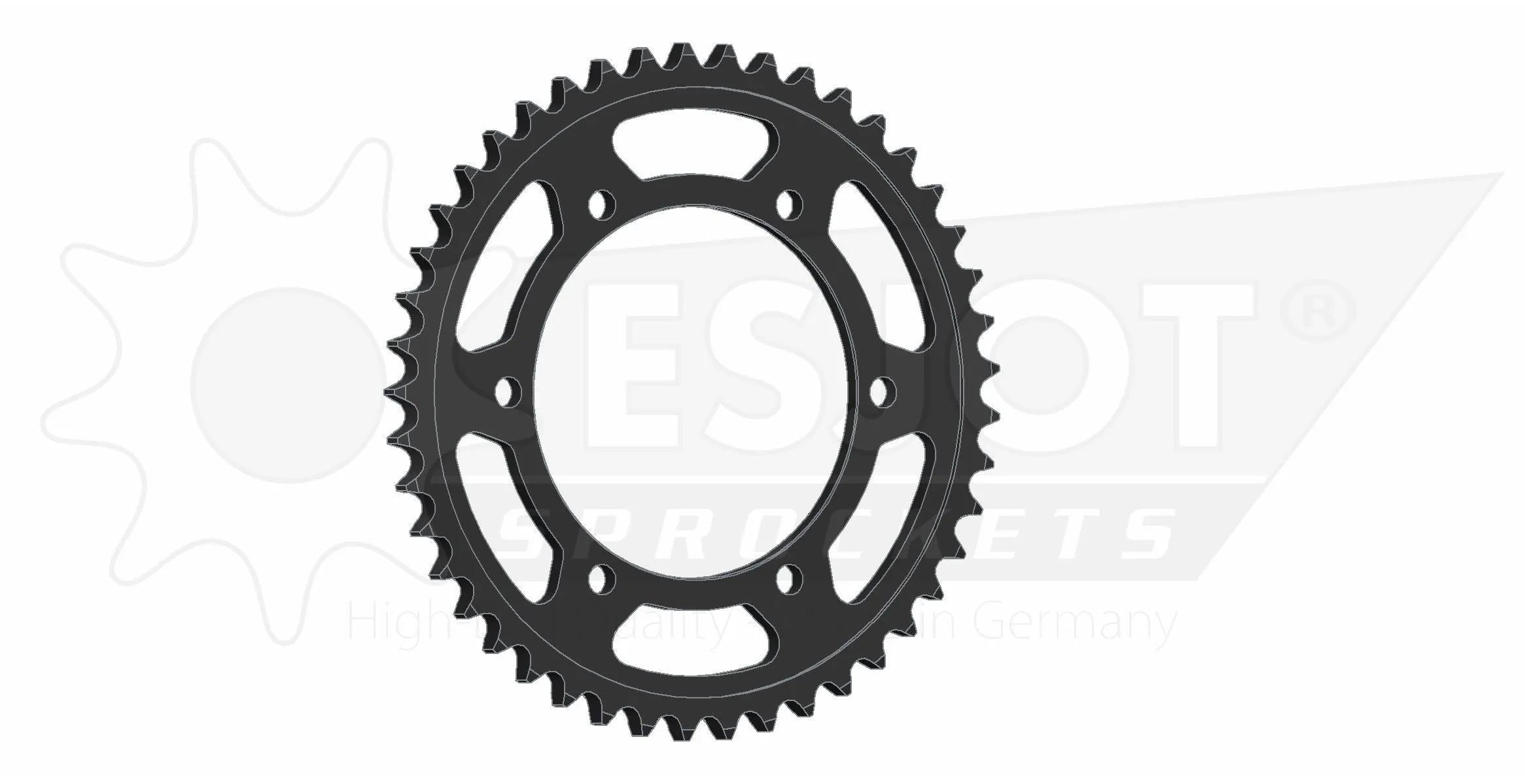 Esjot chain wheel 530 46z steel black