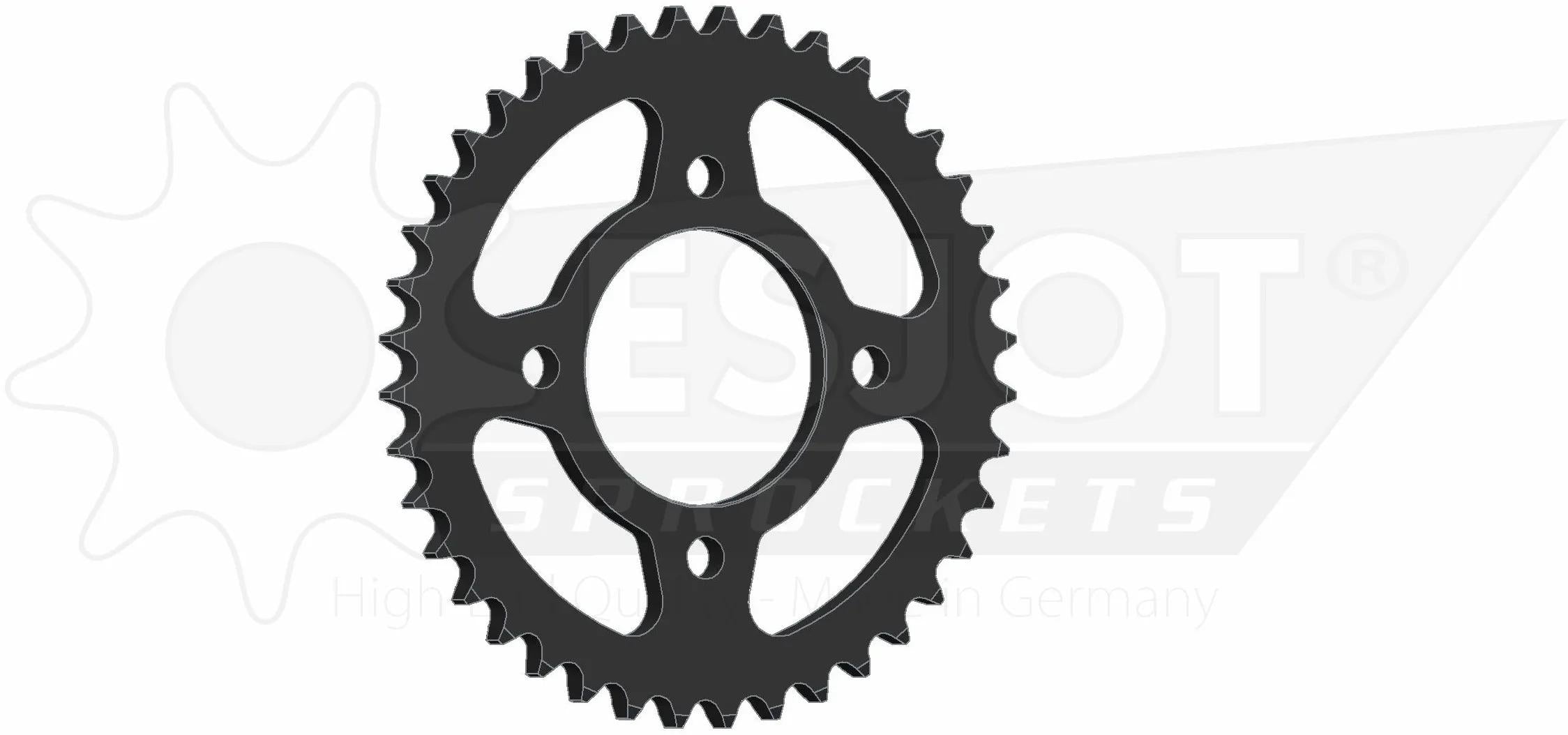 Esjot chain wheel 530 38z steel black