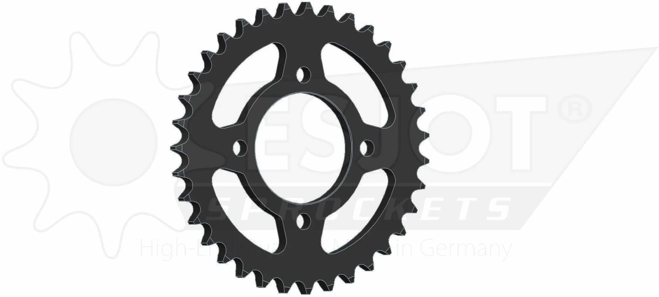 Esjot chain wheel 530 45z steel black