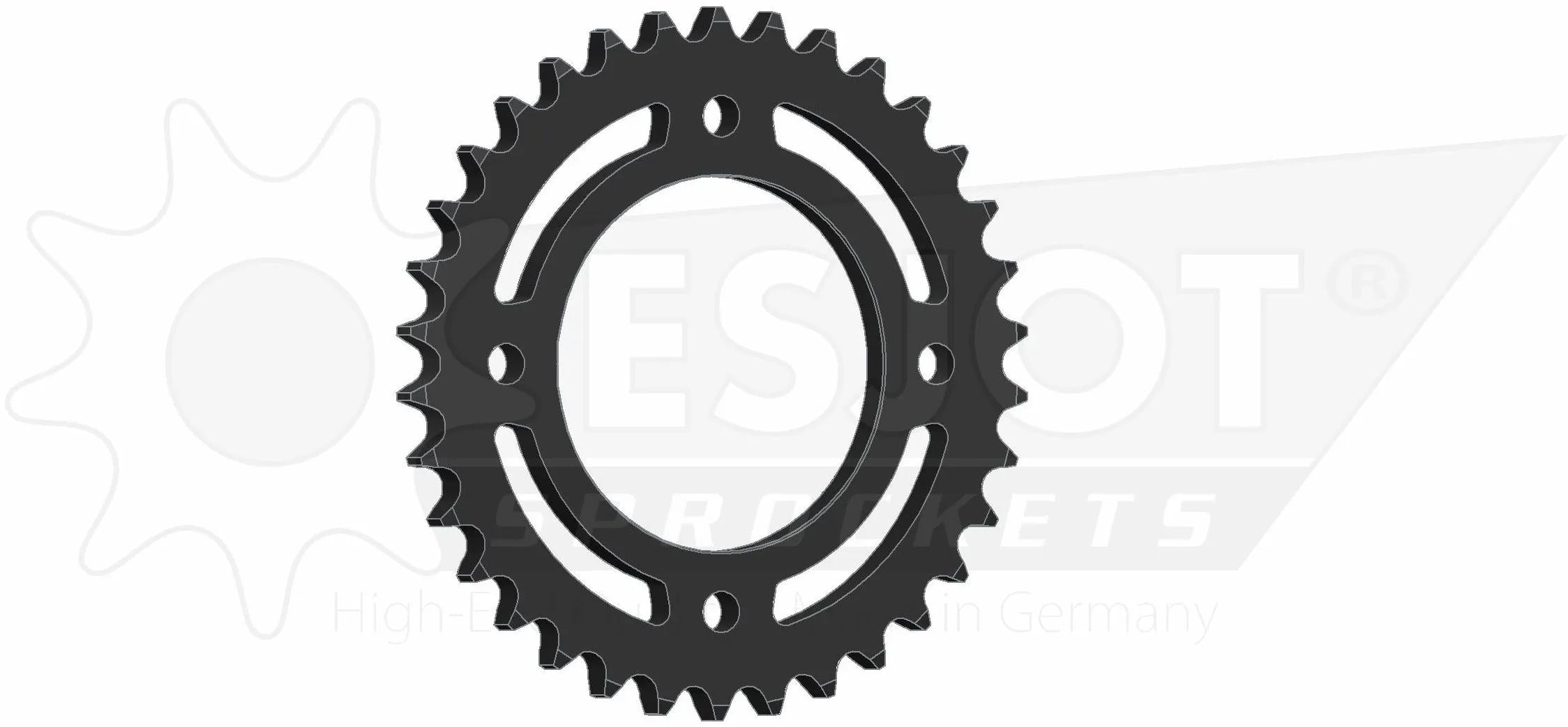Esjot chain wheel 530 34z steel black