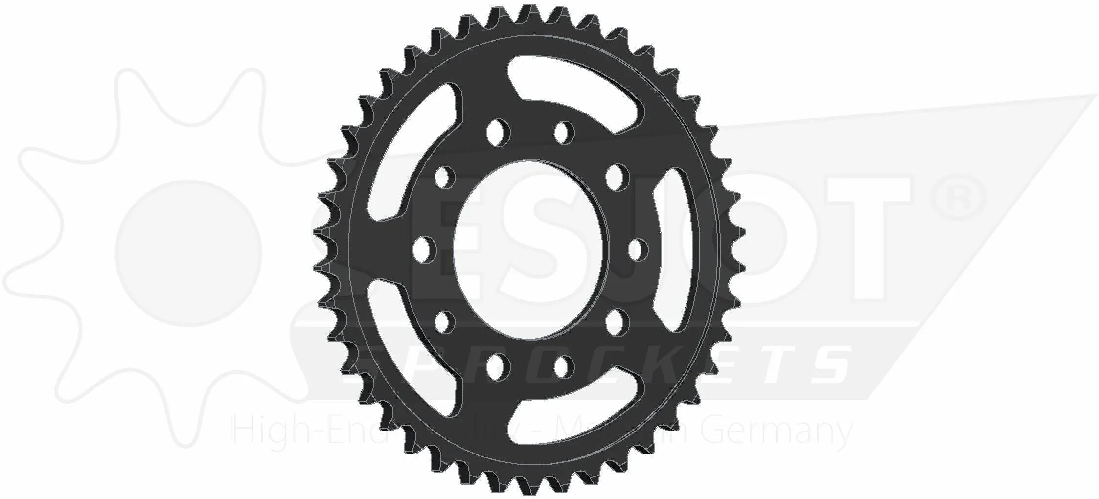 Esjot chain wheel 530 45z steel black