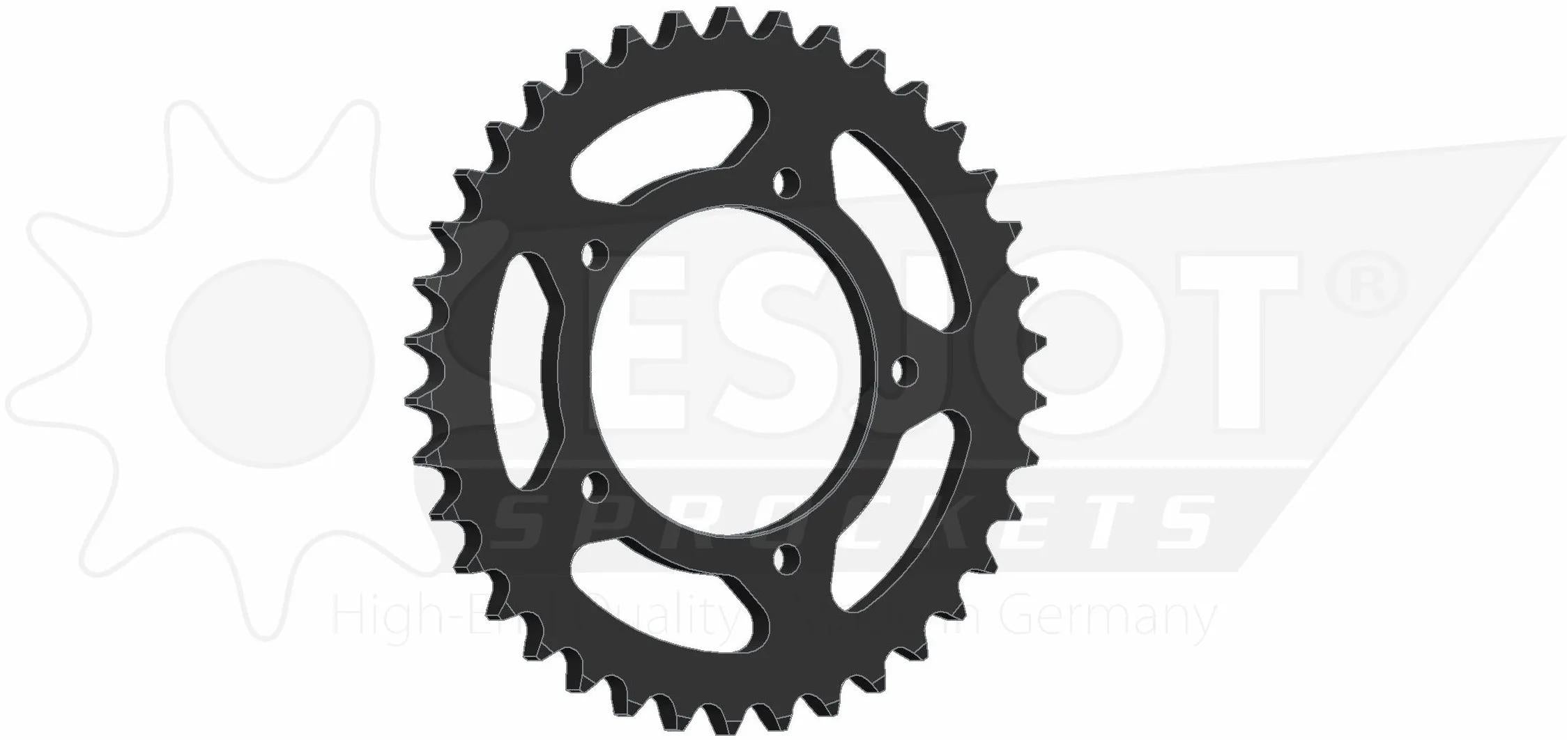 Esjot chain wheel 530 36z steel black