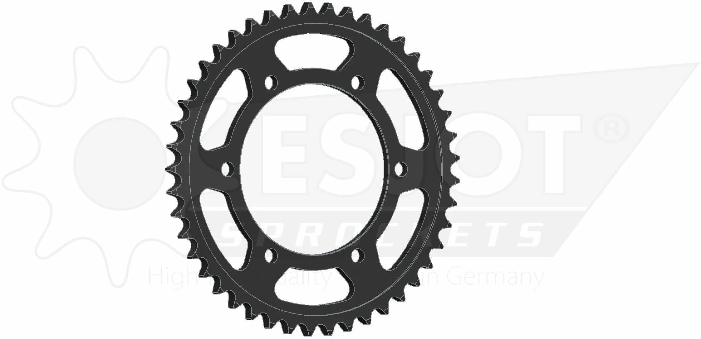 Esjot chain wheel 530 46z steel black