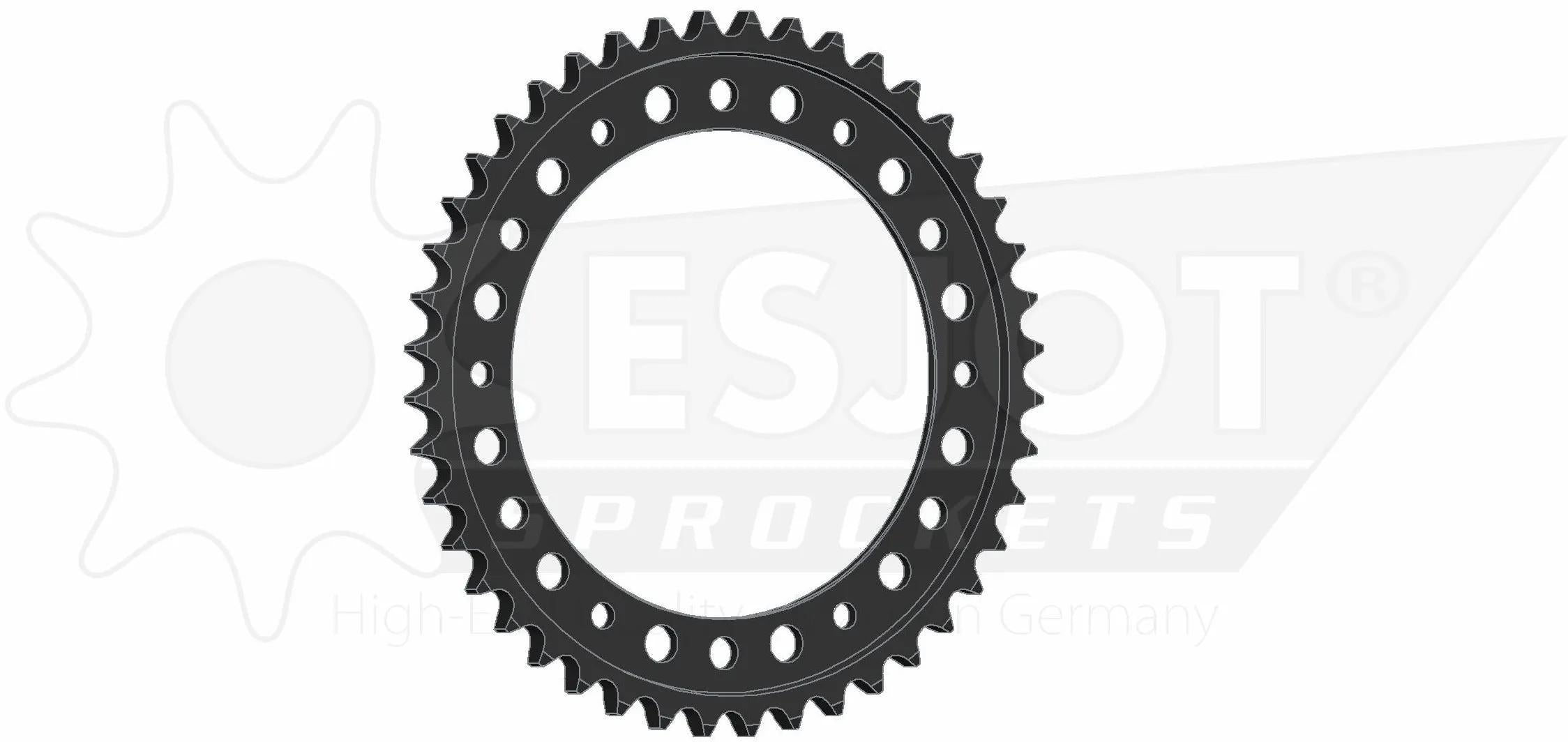 Esjot chain wheel 530 44z steel black