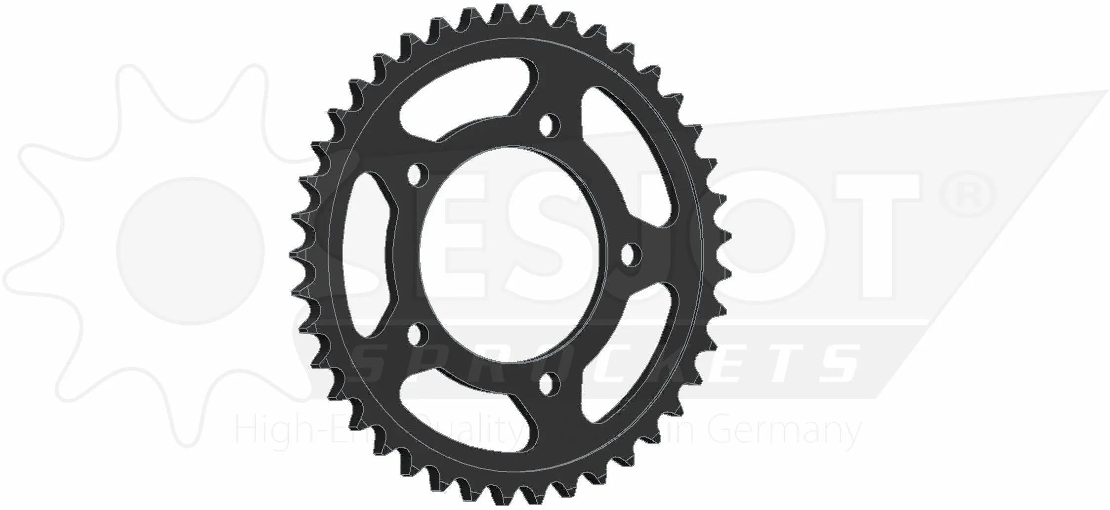 Esjot chain wheel 530 41z steel black