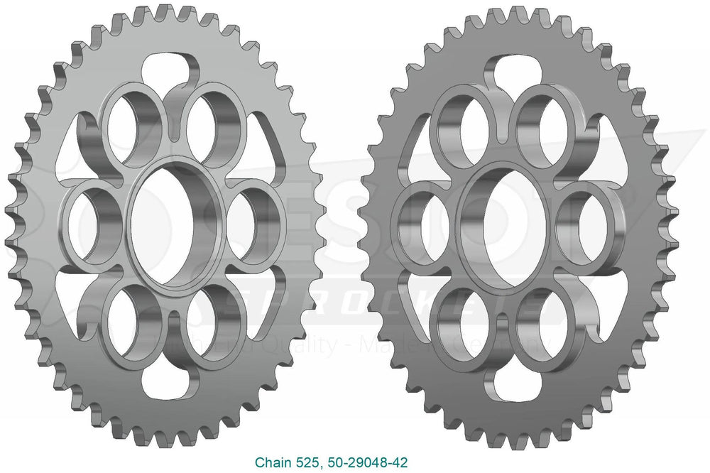 Esjot chain wheel 525 42z steel silver