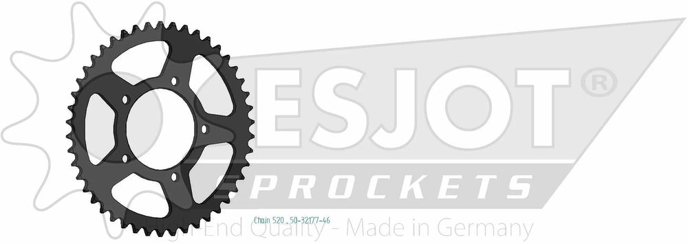 Esjot chain wheel 520 42z steel black