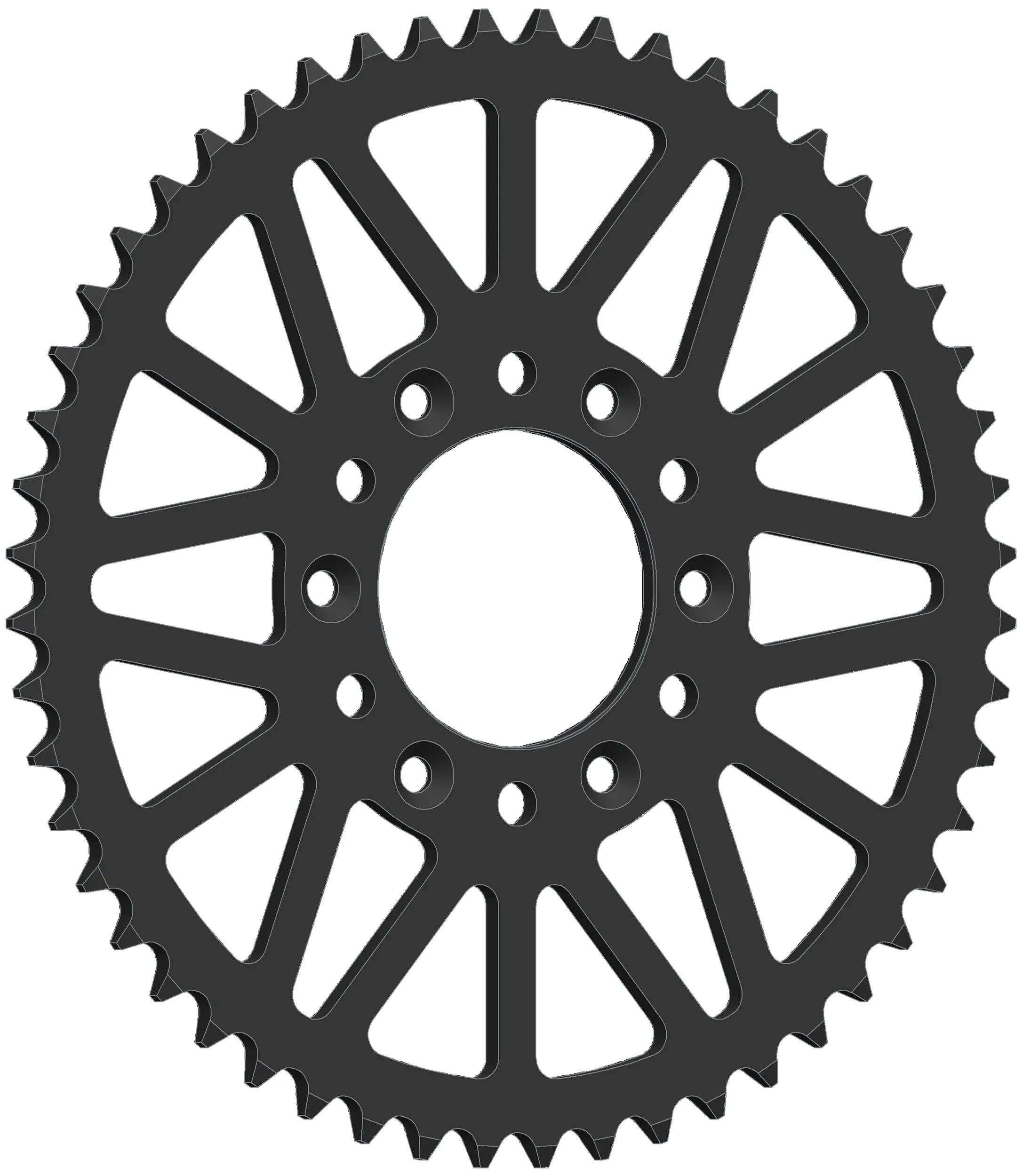 Esjot chain wheel 520 52z steel black