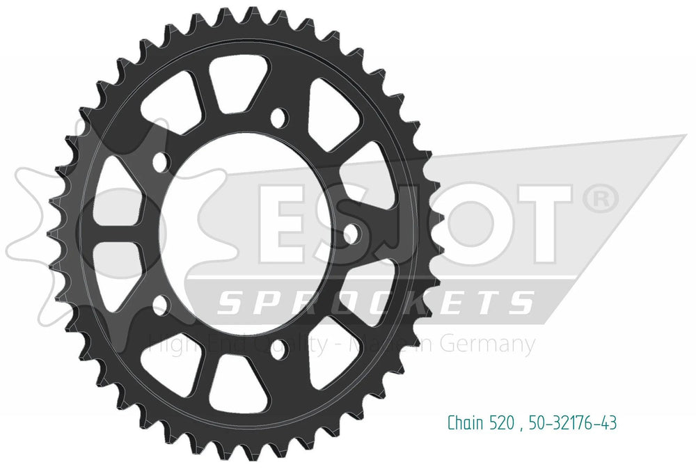 Esjot chain wheel 520 44z steel black