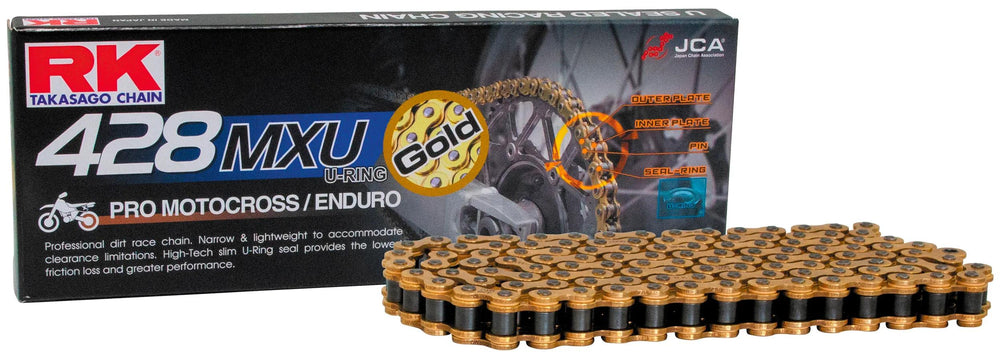 Rk chain 428 mxu 134 c gold gold open