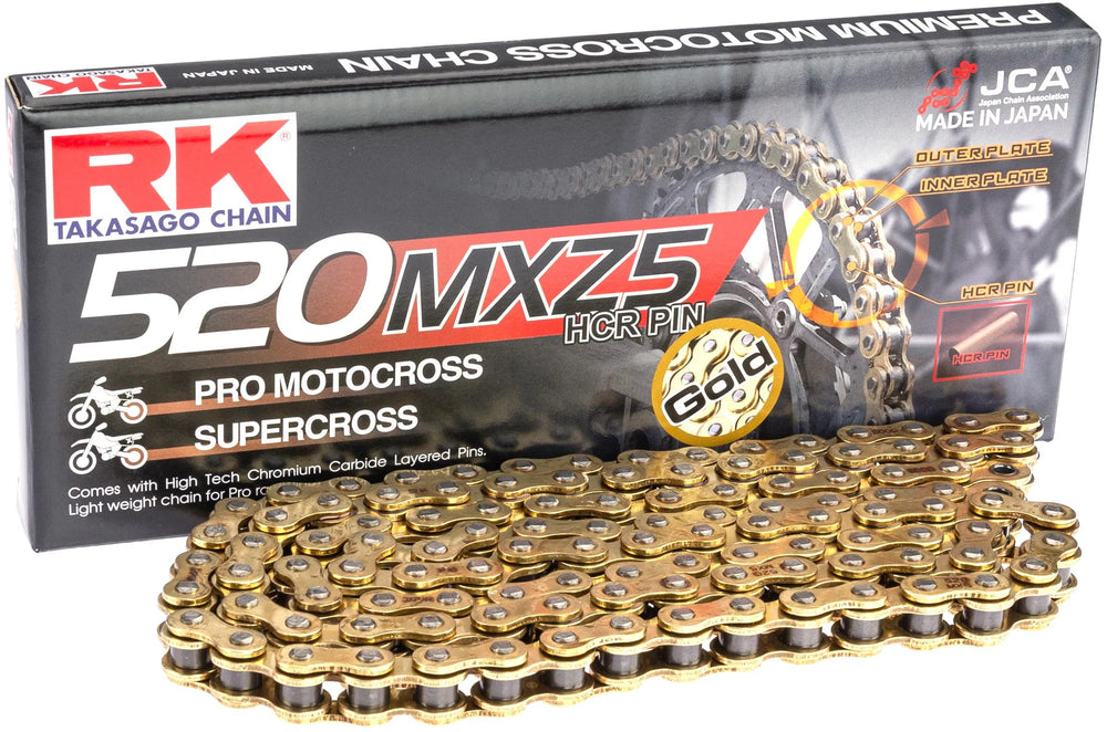 Rk chains 520 mxz5 116 c gold gold open