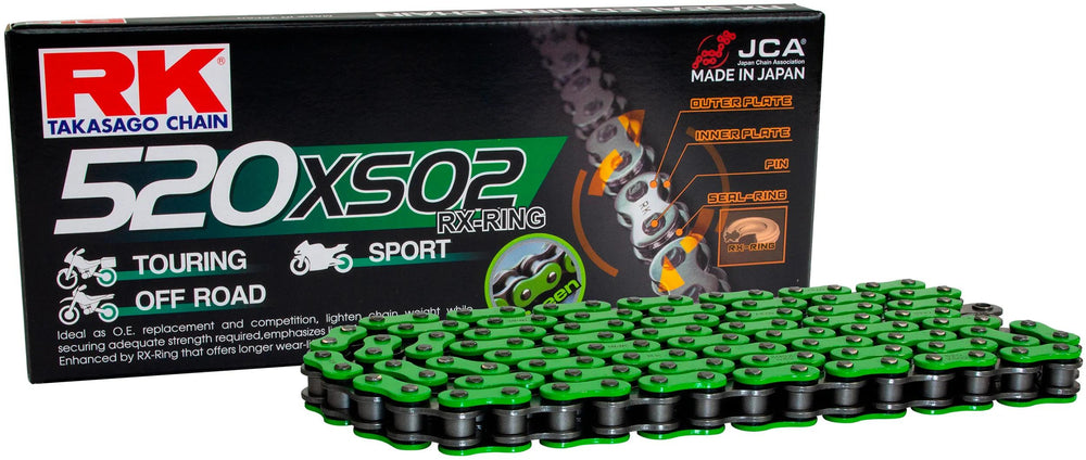 Rk chain 520 xso2 118 c green grey open