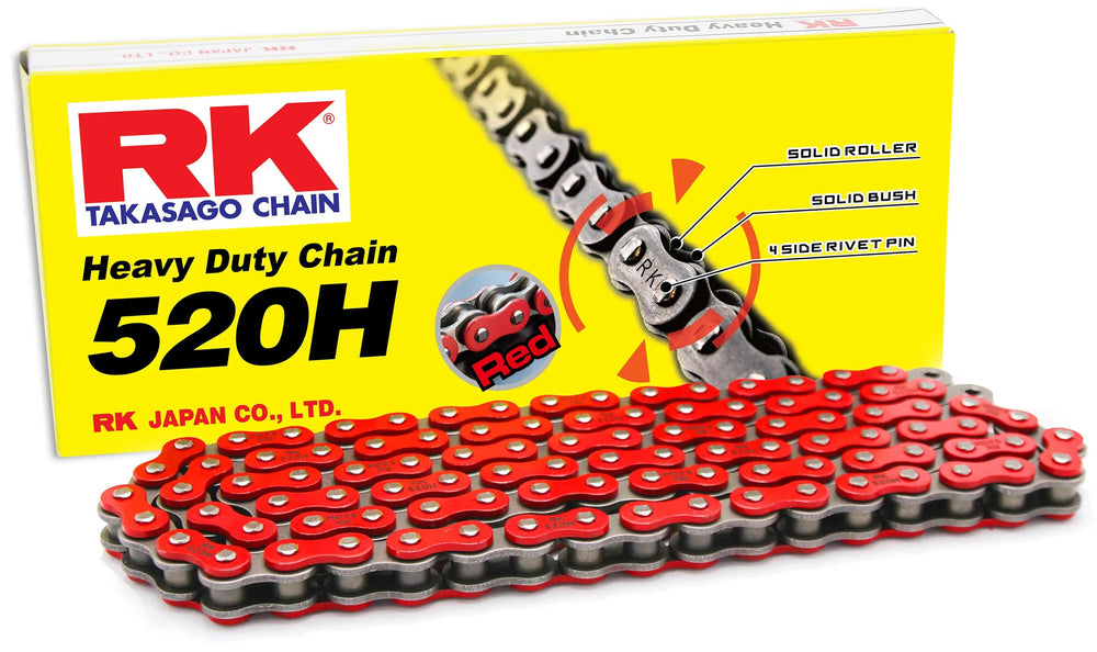 Rk chain 520 h 118 c red black open