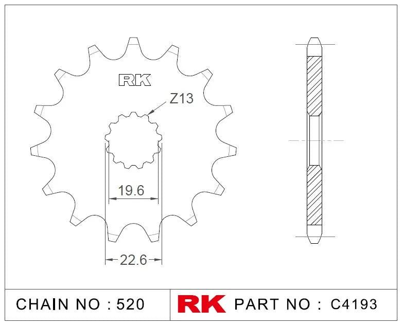 Rk sprocket 520 11z standard