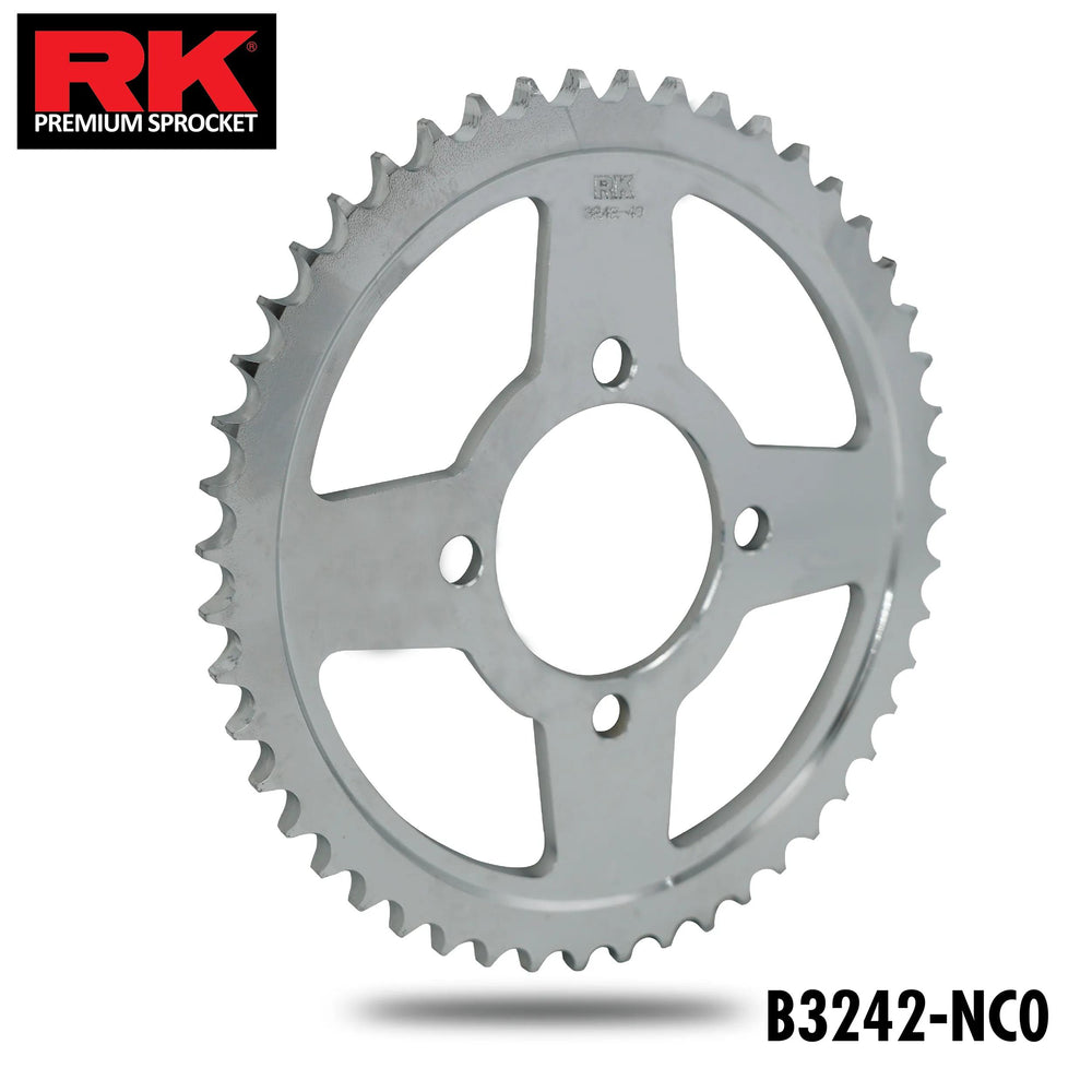 Rk chain wheel 428 54z steel silver