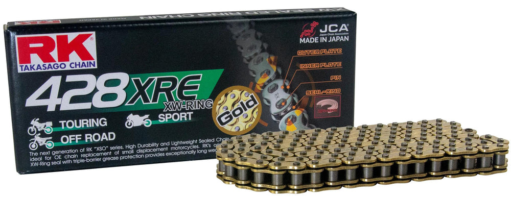 Rk chain 428 xre 132 c gold open