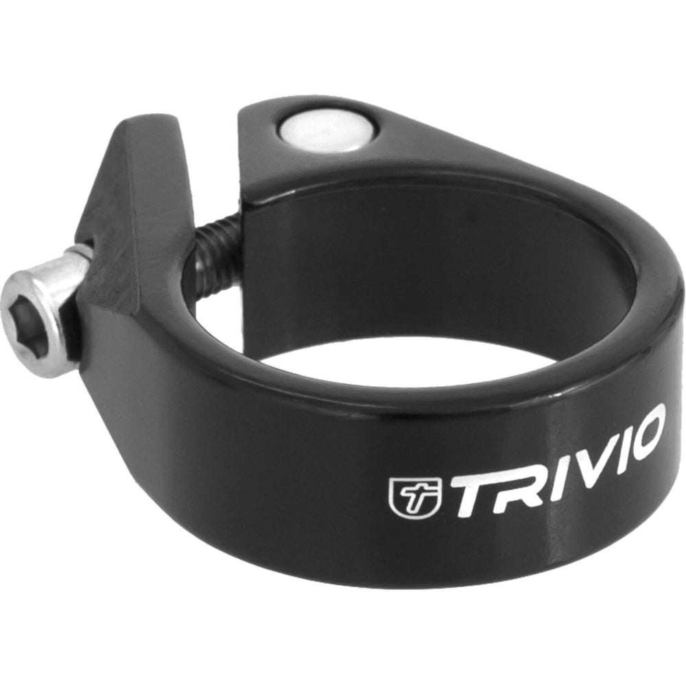 Trivio - zadelpenklem aluminium zwart 31.8mm
