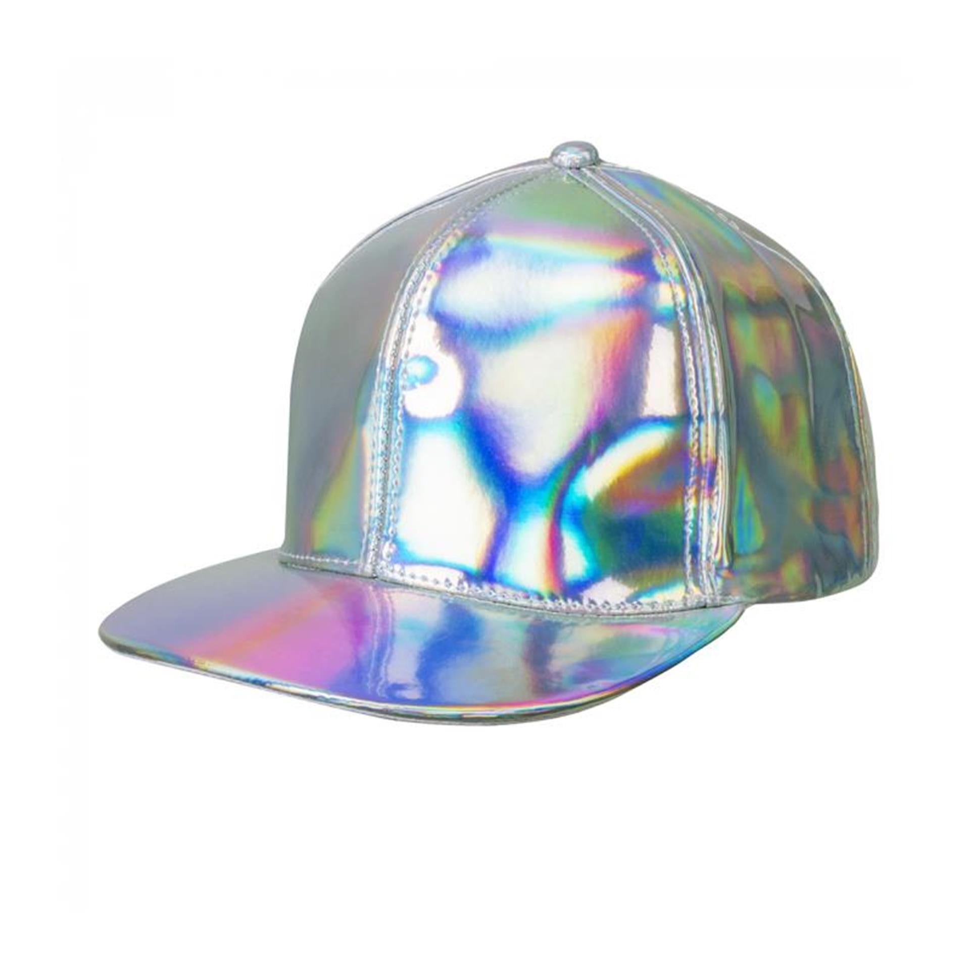 Boland cap holo regenboog 25cm verstelbaar