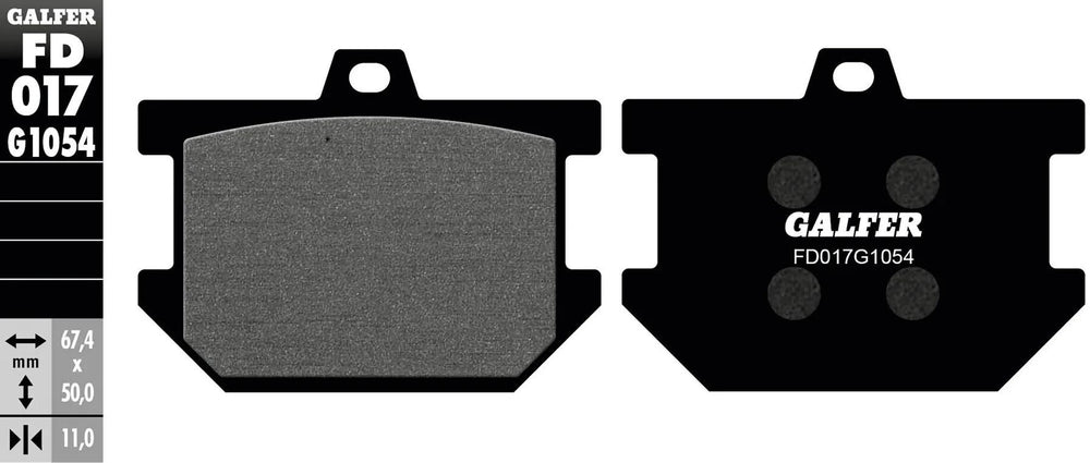 Galfer remblokken fd017 brake pad fd017 g1054 organic