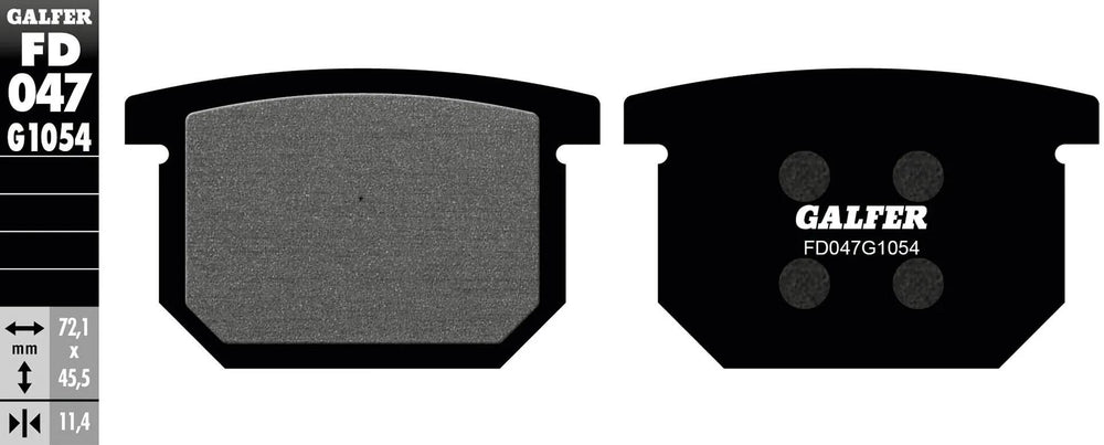 Galfer remblokken fd047 brake pad fd047 g1054 organic