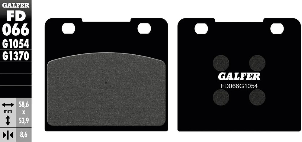 Galfer remblokken fd066 brake pad fd066 g1054 organic
