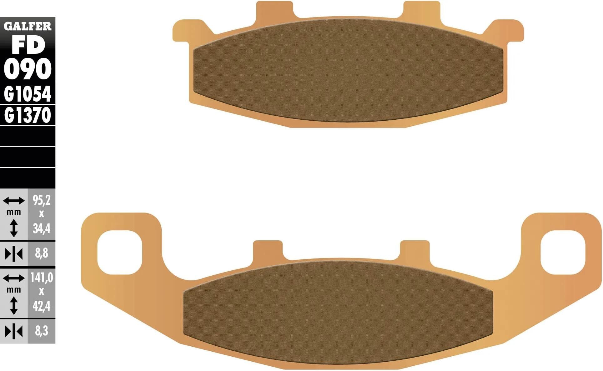 Galfer bremsbelag fd090 brake pad fd090 g1370 sintered metal