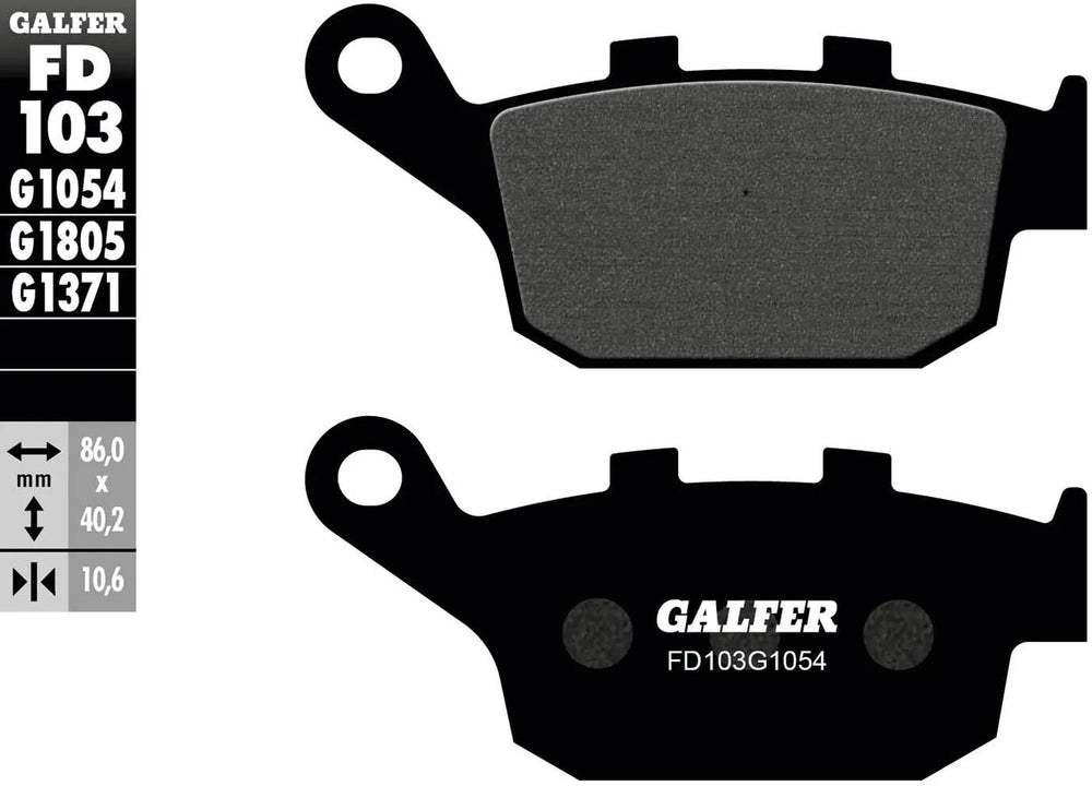 Galfer bremsbelag fd103 brake pad fd103 g1054 organic