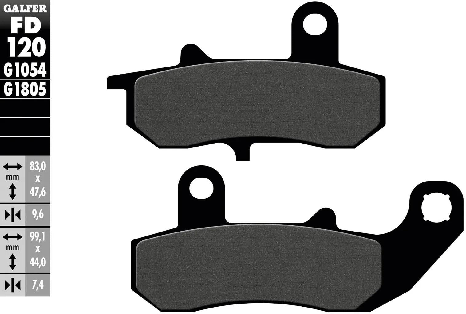 Galfer bremsbelag fd120 brake pad fd120 g1054 organic