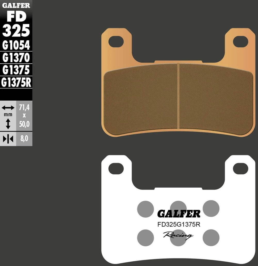 Galfer remblokken fd325 sintered brake pad fd325 g1375r