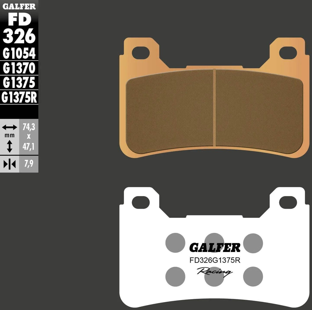 Galfer remblokken fd326 sintered brake pad fd326 g1375r