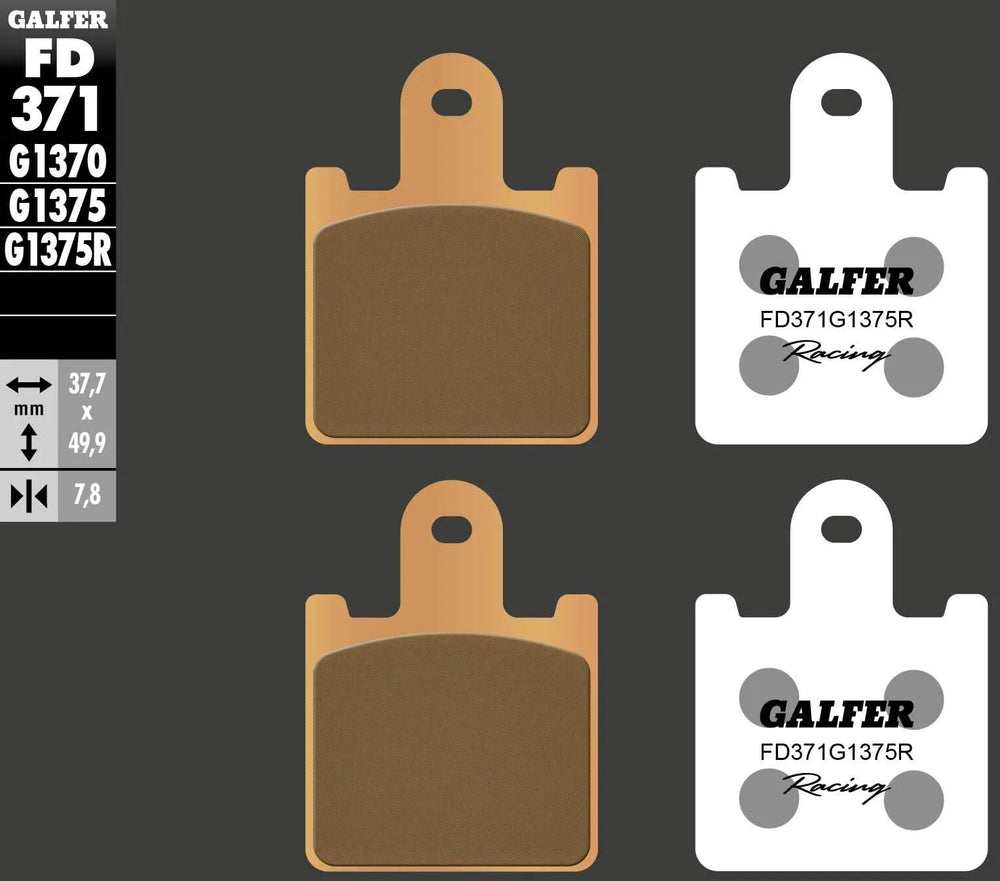 Galfer remblokken fd371 sintered brake pad fd371 g1375r
